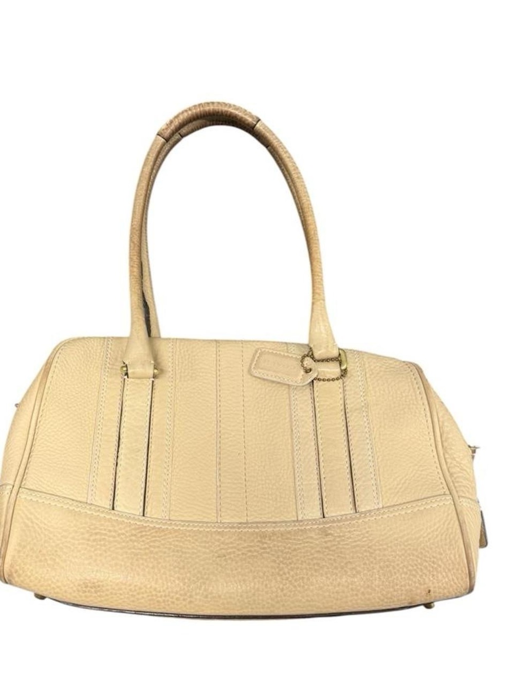 Coach Cream Leather Shoulder Handbag